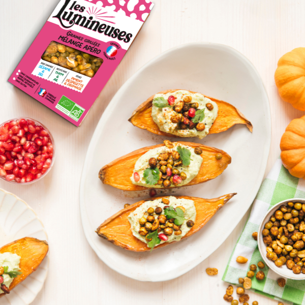 Mélange apéro de graines bio grillées (pois chiche, petits pois, fèves) - 2