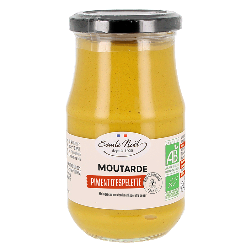 émile Noël -- Moutarde aux piments d'espelette - 200 g